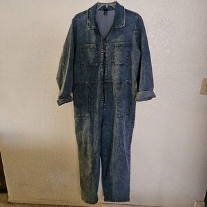 Wild Fable Blue Classic Denim Jumpsuit